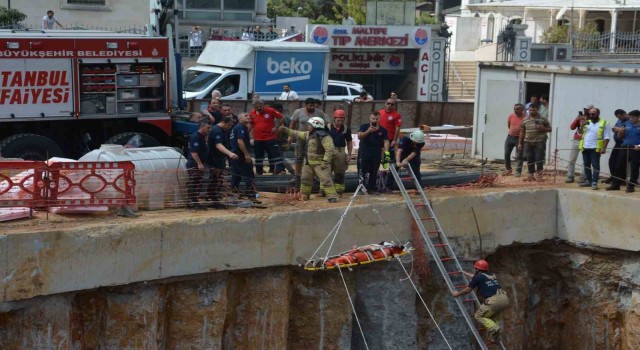 Maltepede İBBnin meydan alt geçit çalışmasında bir işçi demirlerin altında kaldı
