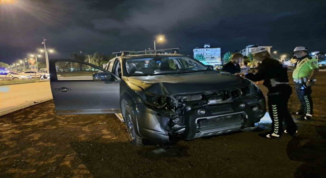 Menteşede kaza: Trafik polisi ölümden döndü
