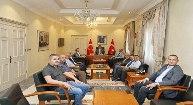 Mermercilerden Vali Akbıyıka ziyaret