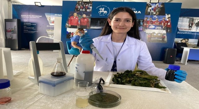 Öğrenciler, deniz yüzeyinde oluşan ‘deniz marullarından, hidrojen gazı elde ediliyor