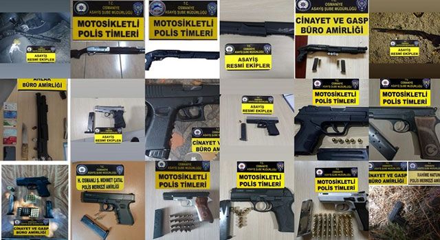 Osmaniye'de 139 kişi yakalandı, 22 kişi tutuklandı