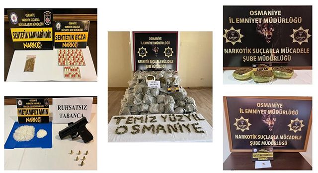 Osmaniye'de 18 uyuşturucu satıcısı yakalandı