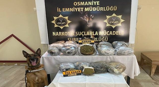 Osmaniye'de 27 kilo 100 gram esrar ele geçirildi
