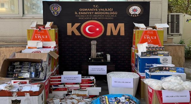 Osmaniye'de Makaron Kaçakçılığı Operasyonu