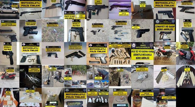 Osmaniye'de Suç Aletleri Ele Geçirildi