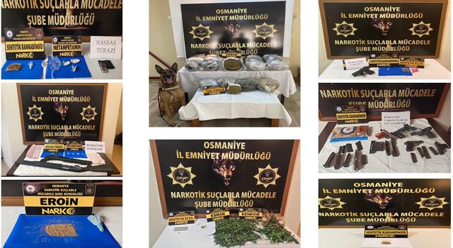 Osmaniye'de uyuşturucu operasyonu: 44 gözaltı