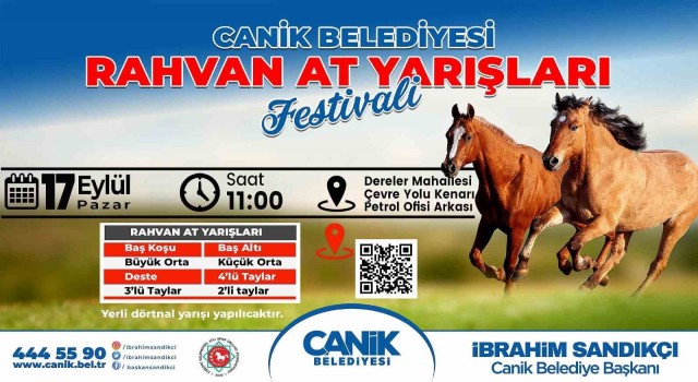Samsunda Canik Rahvan At Yarışları Festivali yapılacak
