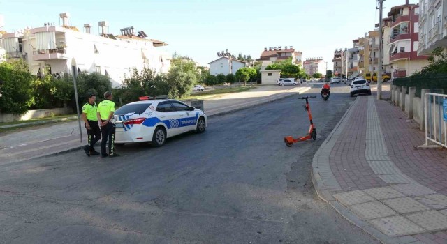 Scooter ile motosiklet çarpıştı