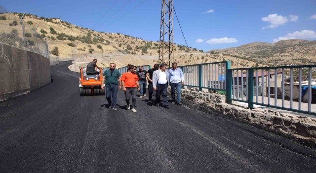 Şırnakta yapımı süren yol çalışması tamamlandı
