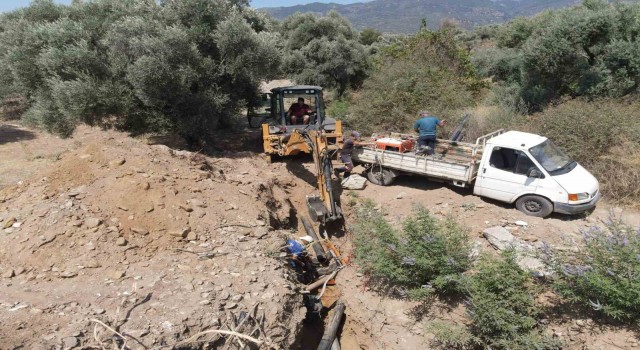Sultanhisar Barajında çalışmalar devam ediyor
