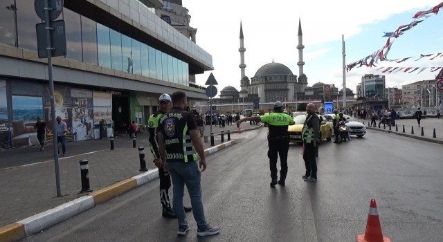 Taksimde ticari taksi denetimi