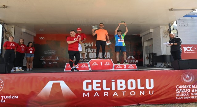 Tarihi Alanda düzenlenen Uluslararası Gelibolu Maratonu sona erdi