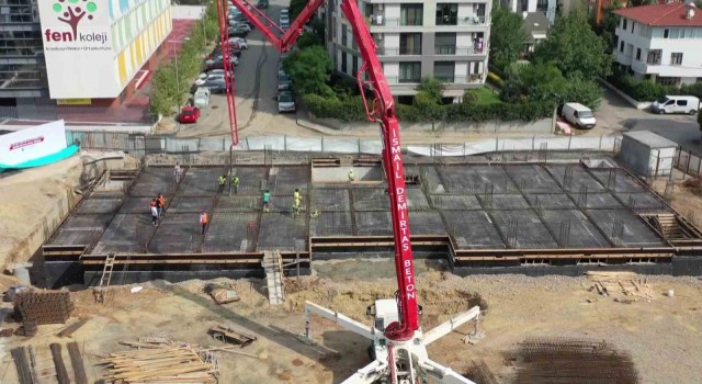 Tuzlada 24 sınıflı Recep Paylan Anadolu Lisesinin zemin beton atma töreni düzenlendi