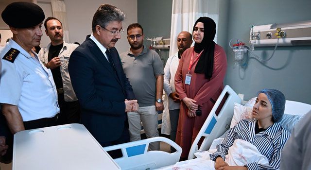 Vali Yılmaz, yaralı askerleri ziyaret etti