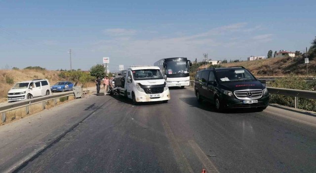 Yaralamalı kazaya giden polisin maddi hasarlı kazada ‘haklılık mesaisi