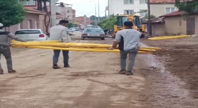 Aksa Doğalgaz Dağıtım A.Ş.den görülmemiş doğalgaz şebeke çalışması