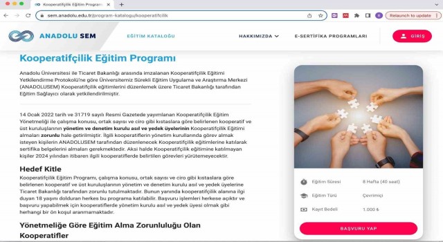ANADOLUSEMden yeni iş birliği