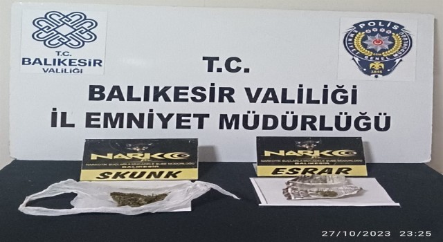 Balıkesirde Yunus polisinden şok uyuşturucu operasyonu