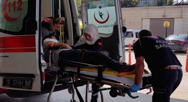 Bursada üzerine tomruk düşen şoför ağır yaralandı