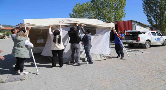 Çamelinde ilkyarım ve afetlere hazırlık eğitimi verildi