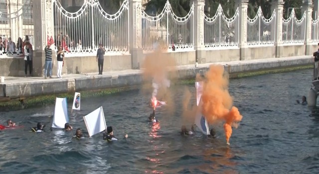 Cumhuriyet tarihinin en büyük dalışı Dolmabahçede gerçekleşti