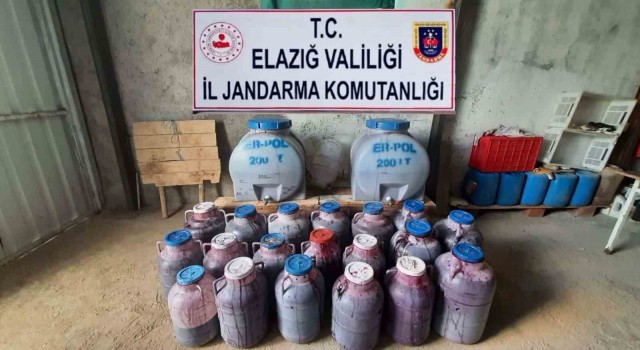 Elazığda 11 bin 237 litre kaçak şarap ele geçirildi