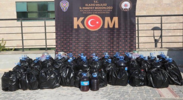 Elazığda kaçak içki operasyonu: 1 şüpheli yakalandı