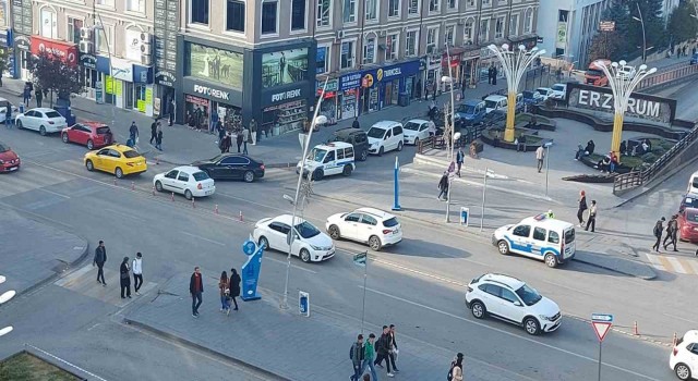 Erzurum trafiğine 1 ayda 3 bin 382 araç kaydı