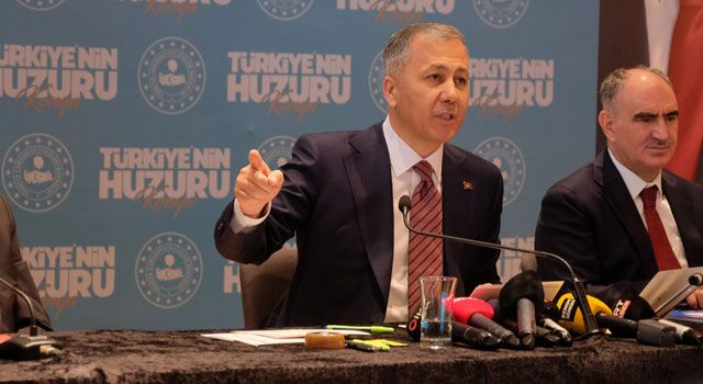 İçişleri Bakanı Yerlikaya: "Türkiye'nin huzuru için mücadelemiz devam edecek"