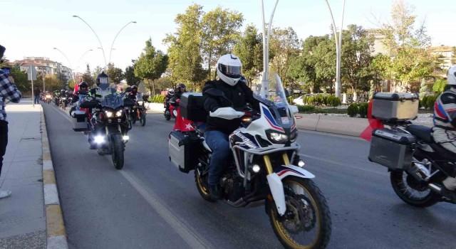 İstiklal Sürüşünde motorcular Çankırıya ulaştı
