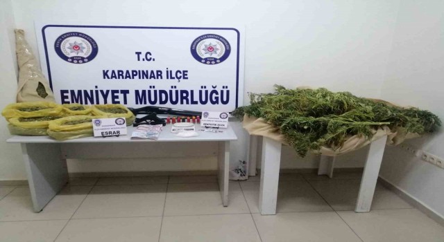 Konyada uyuşturucu tacirlerine operasyon