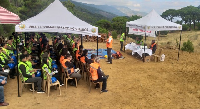 Nazilli Orman İşletme Müdürlüğü ekipleri tatbikata katıldı