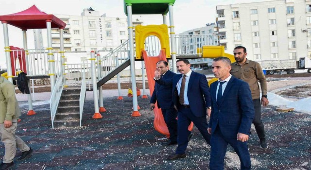 Nusaybinde 5 bin metrekarelik alanda park çalışması başlatıldı