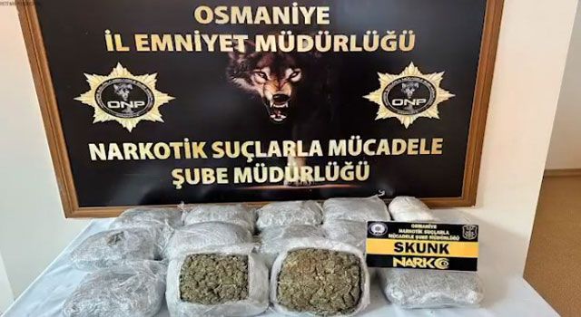 Osmaniye'de 10.050 kilo Skunk Maddesi Ele Geçirildi