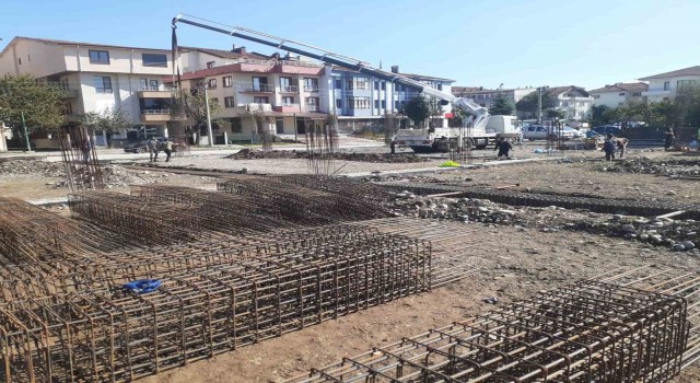 Pazaryeri inşaatının alt yapısı tamam