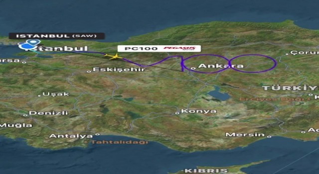 Pegasusun 100üncü yıl özel uçuşunda havada 100 çizildi