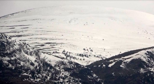 Posofta dağlara kar yağdı