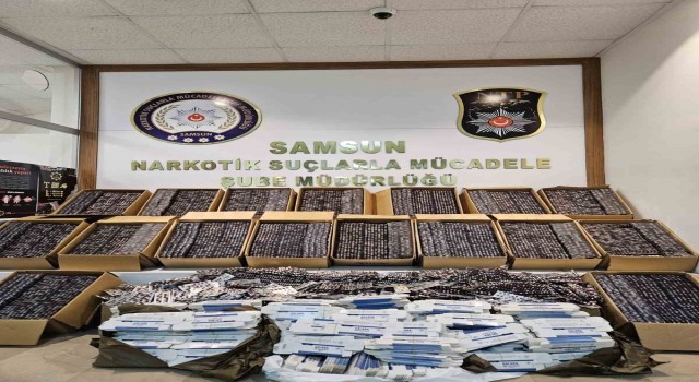 Samsunda 160 bin 420 kapsül sentetik ecza ele geçirildi: 1 gözaltı