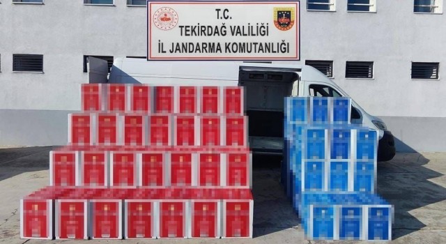 Tekirdağda 1 milyon 680 bin adet makaron ele geçirildi