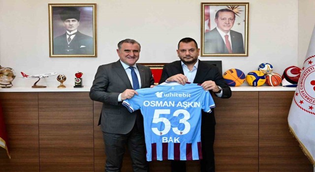 Trabzonspor Başkanı Ertuğrul Doğan, Bakan Bakı ziyaret etti