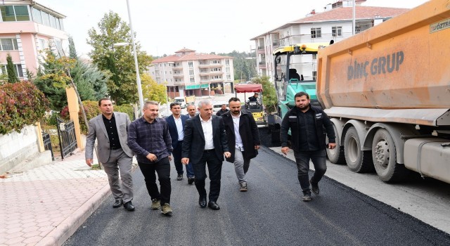 Yeşiltepede asfaltlama çalışmaları