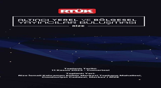 6. Yerel Medya Buluşması Rizede yapılacak