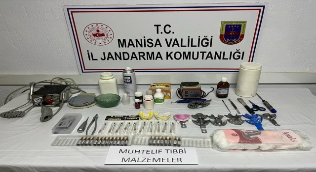 Alaşehirde seyyar sahte dişçilere suçüstü