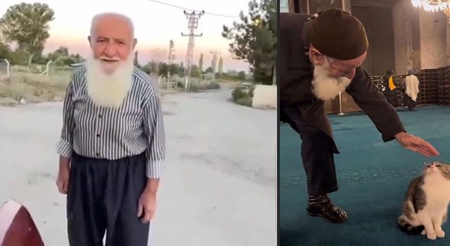 Ayasofya'daki Ahmet amca: “Kediye canım kaynadı sevdim, beni filme almışlar”
