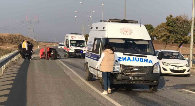 Batmanda ambulans ile patpat çarpıştı: 1 yaralı