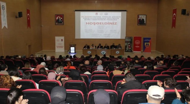 Bayburtta kadına yönelik şiddete karşı farkındalık paneli