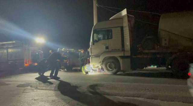 Beton tankerinin çarptığı şahıs hayatını kaybetti