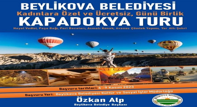 Beylikova Belediyesi Kapadokya gezileri düzenleyecek