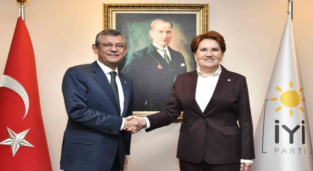 CHP Genel Başkanı Özelden İYİ Parti Genel Başkanı Akşenere ziyaret