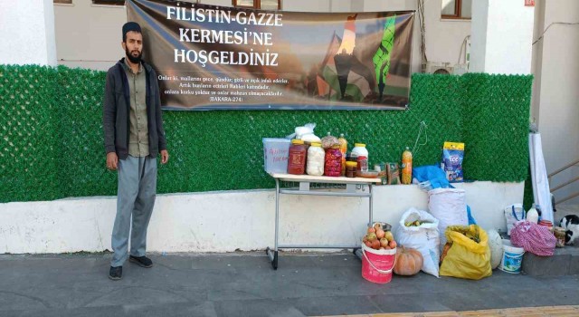 Dicle ilçesinde Filistindeki Gazze halkına destek için yardım etkinliği